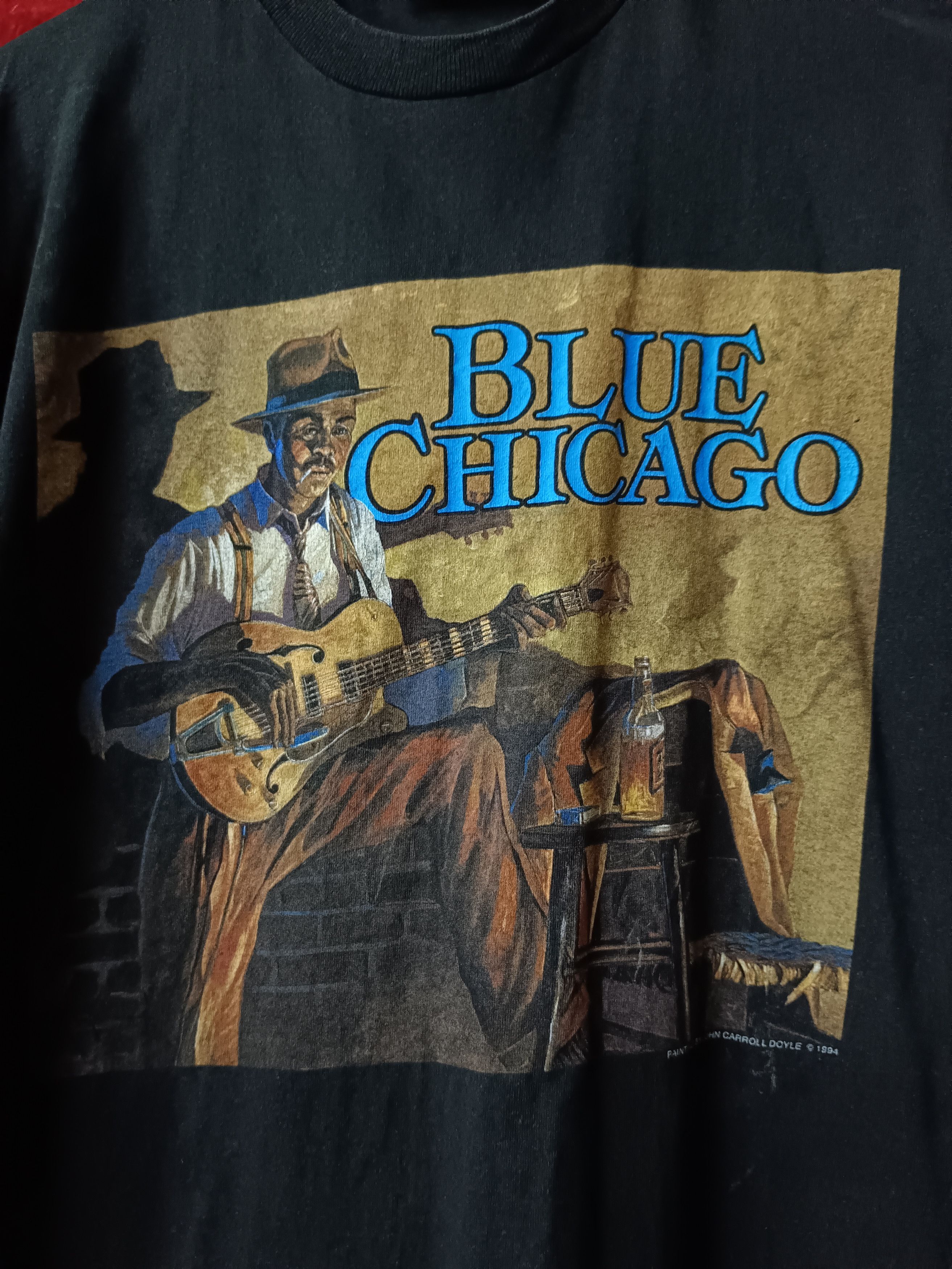 Lee × Vintage Blue Chicago Art by John Carroll Tee Size US M / EU 48-50 / 2 - 2 Thumbnail