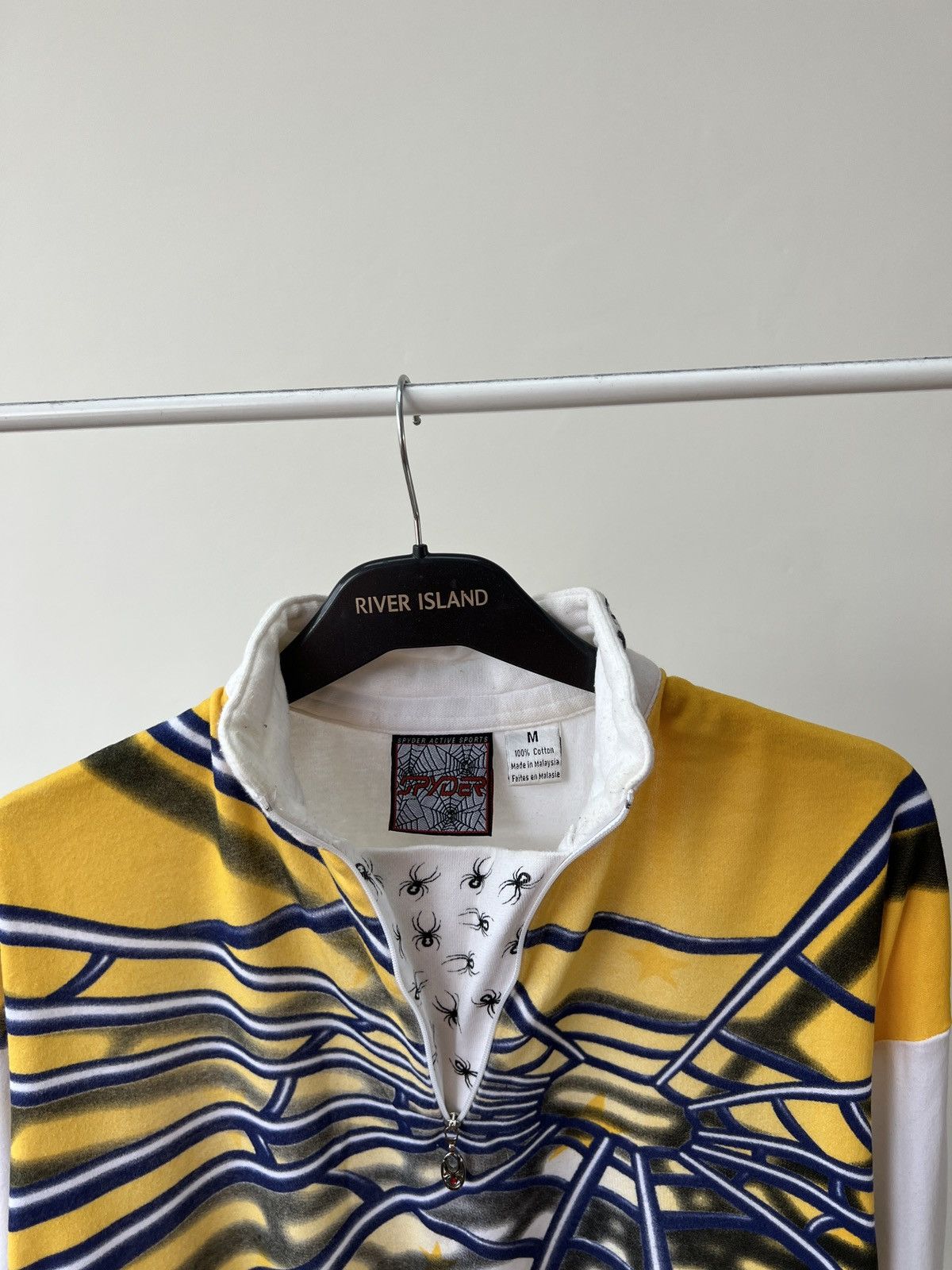 Spyder Vintage 90s Y2K Spyder Spider Web Big Logo Long Sleeve Stars Size US M / EU 48-50 / 2 - 6 Thumbnail