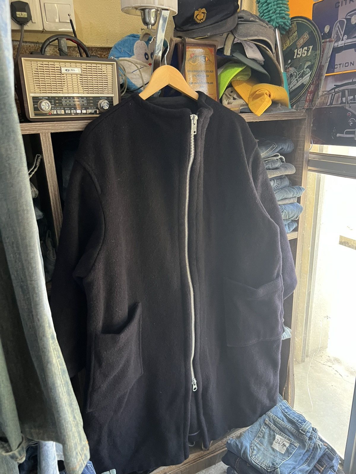Yohji Yamamoto 🔥Vintage Y’s Yohji Yamamoto Wool Long Zipper Jacket Size US XXL / EU 58 / 5 - 4 Thumbnail