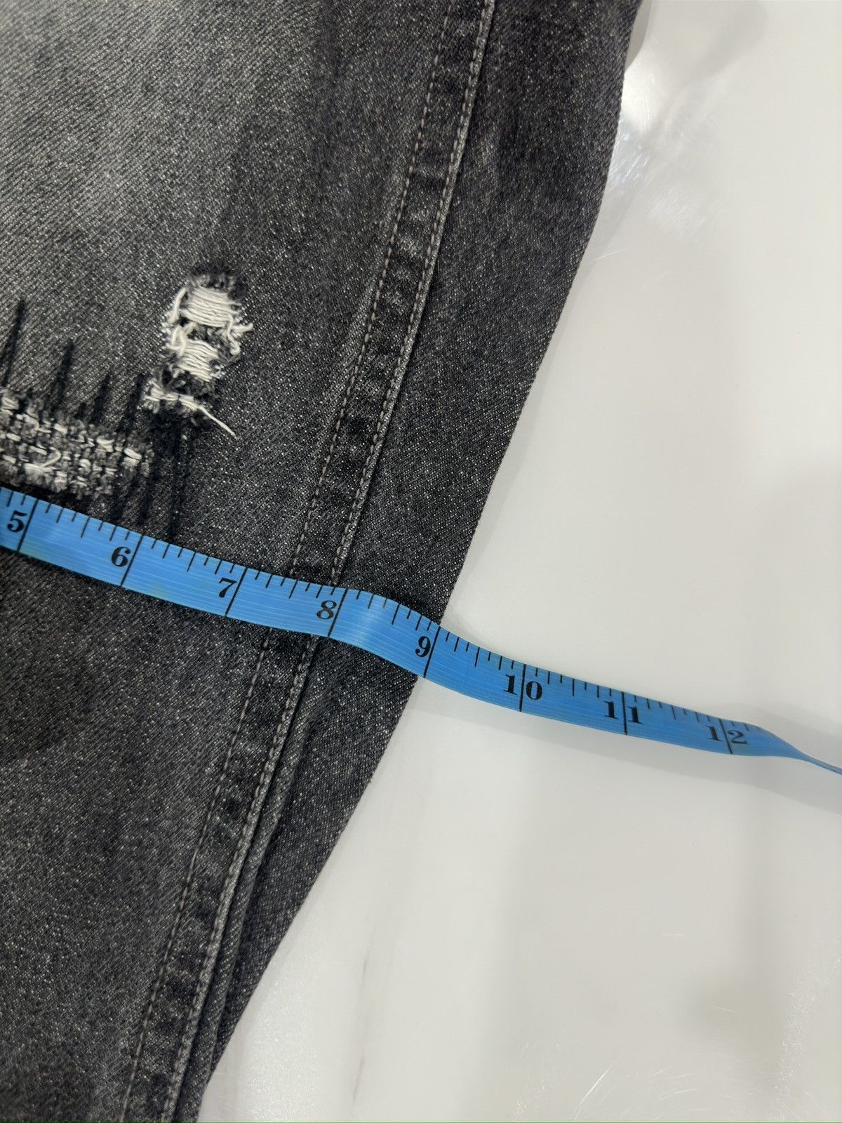 If Six Was Nine × Japanese Brand × Le Grande Bleu (L.G.B.) Zero Sail Distressed Zig Zag Black Wash denim Size US 34 / EU 50 - 23 Thumbnail