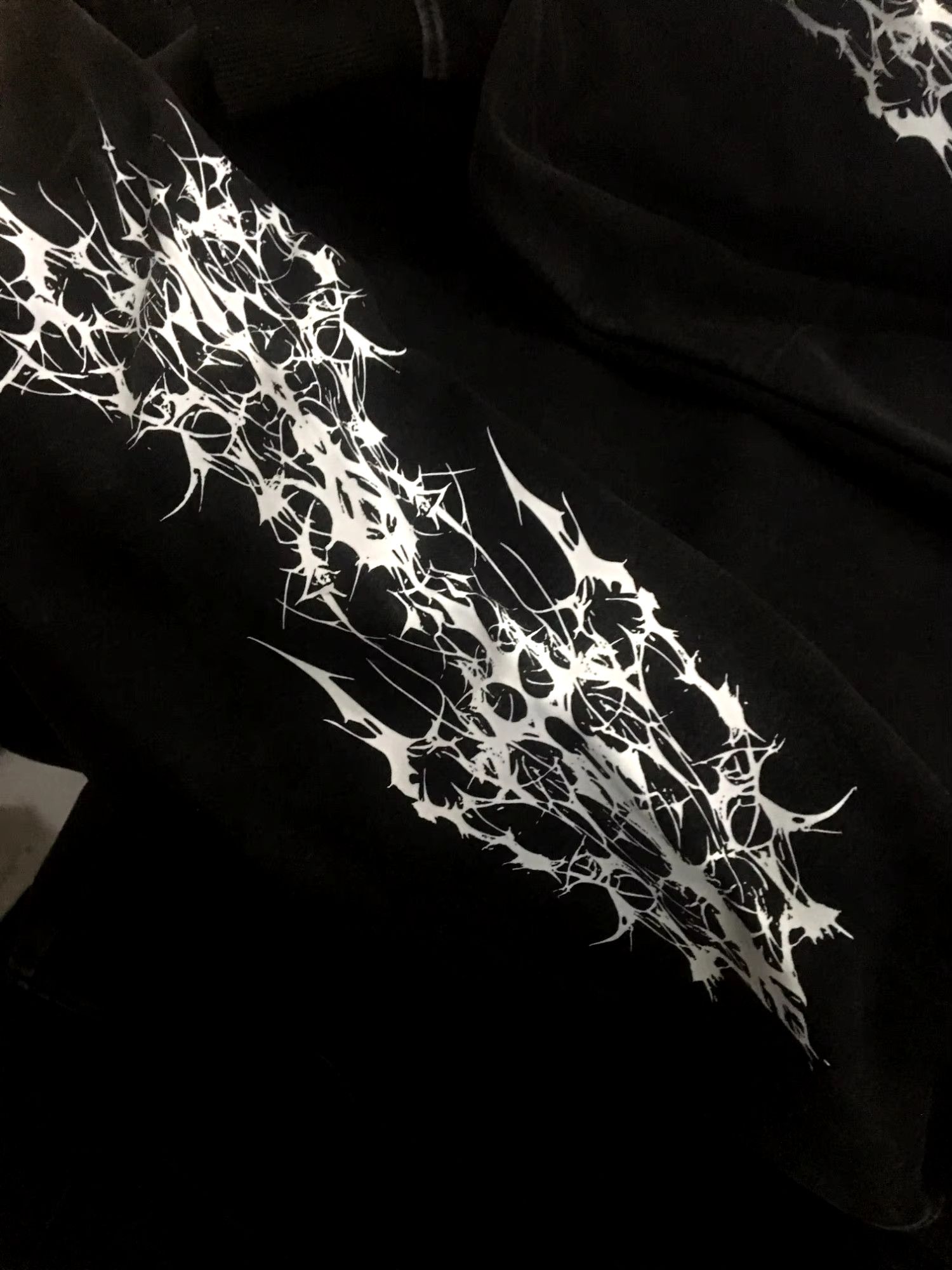 Y2K Dark Gothic Streetwear Hoodie - Angel Print Oversized