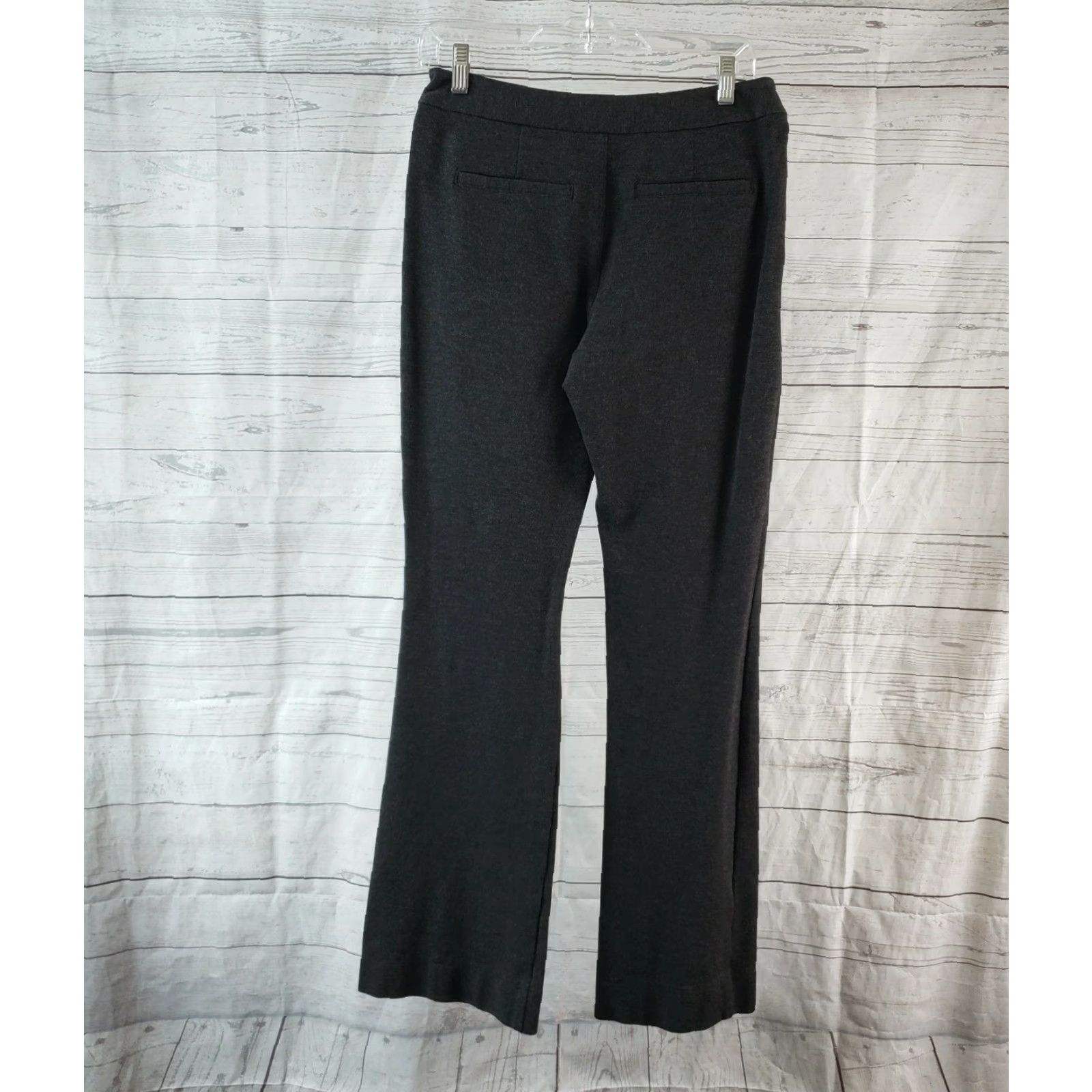 NYDJ NYDJ Womens Ponte Knit Bootcut Pants Sz 4 Charcoal Gray Mid Rise Pants Womens Size 27" / US 4 / IT 40 - 3 Thumbnail