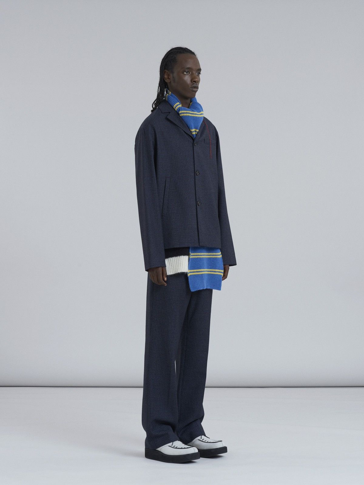 Marni NWT FW21 Houndstooth Virgin Wool Drawstring Trouser size 48 Size US 32 / EU 48 - 3 Thumbnail