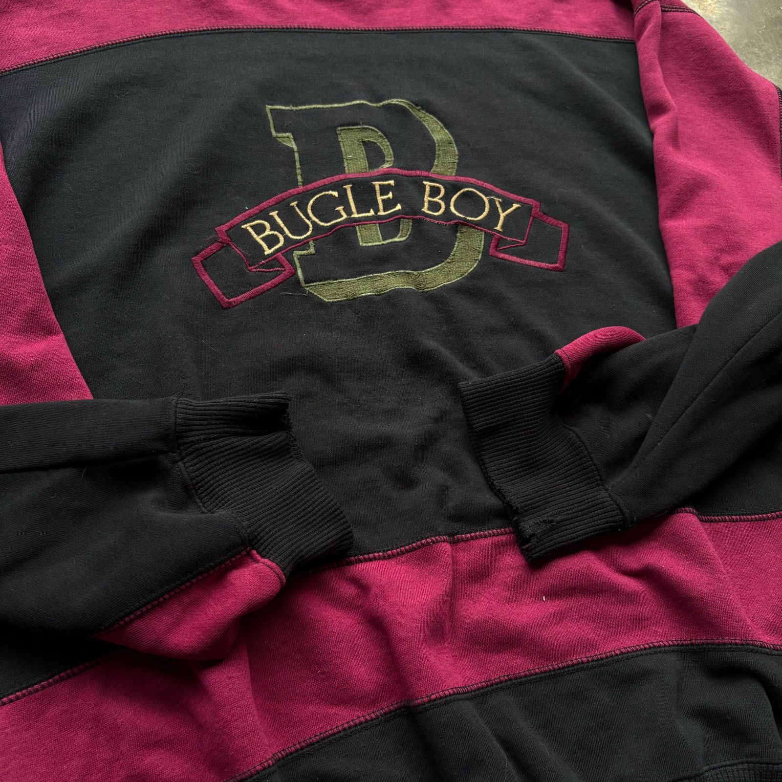 Bugle Boy Unique 90s Color block Bugle Boy Sweatshirt Size US XL / EU 56 / 4 - 2 Thumbnail