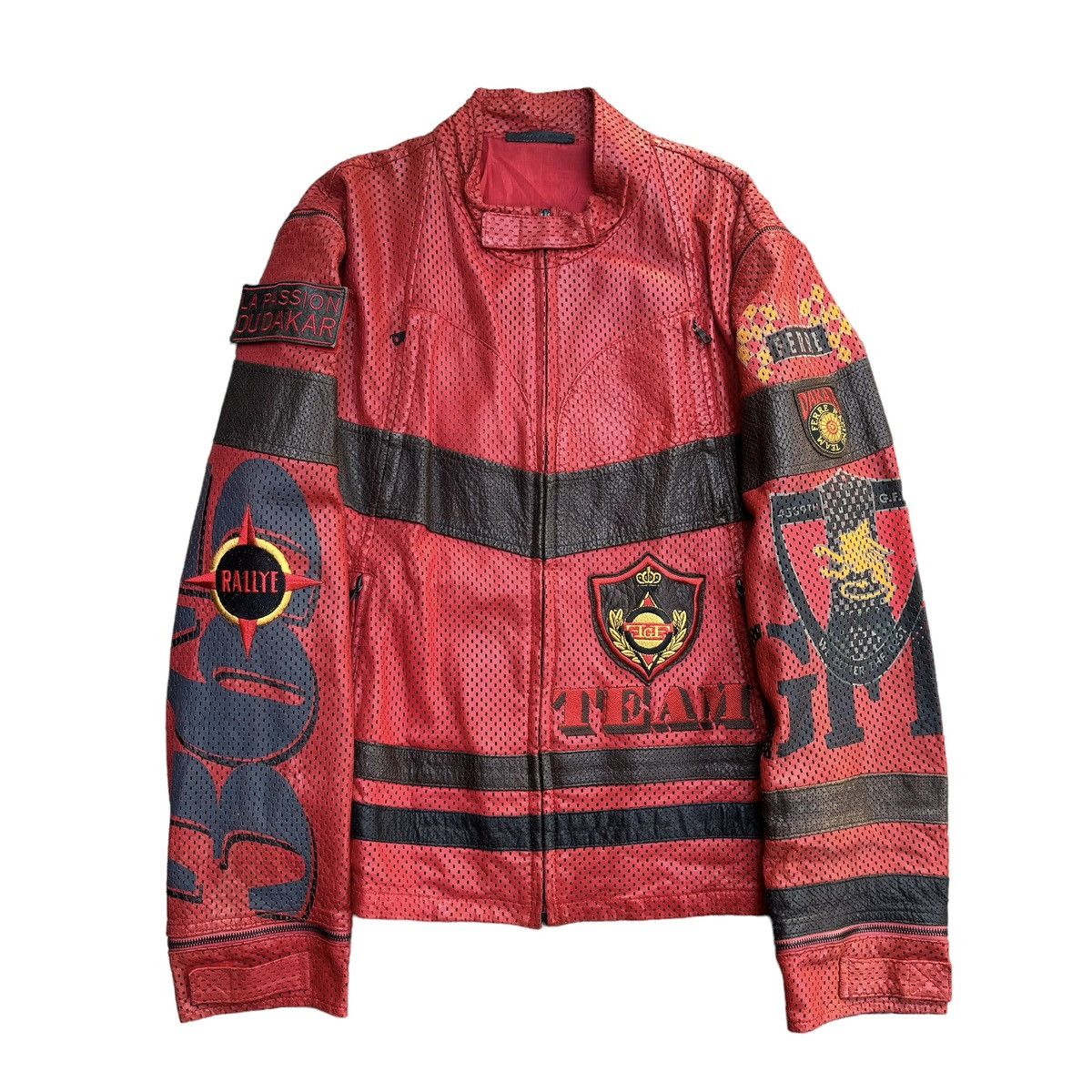 Ferre Racing Team Rally Dakar Leather Jacket