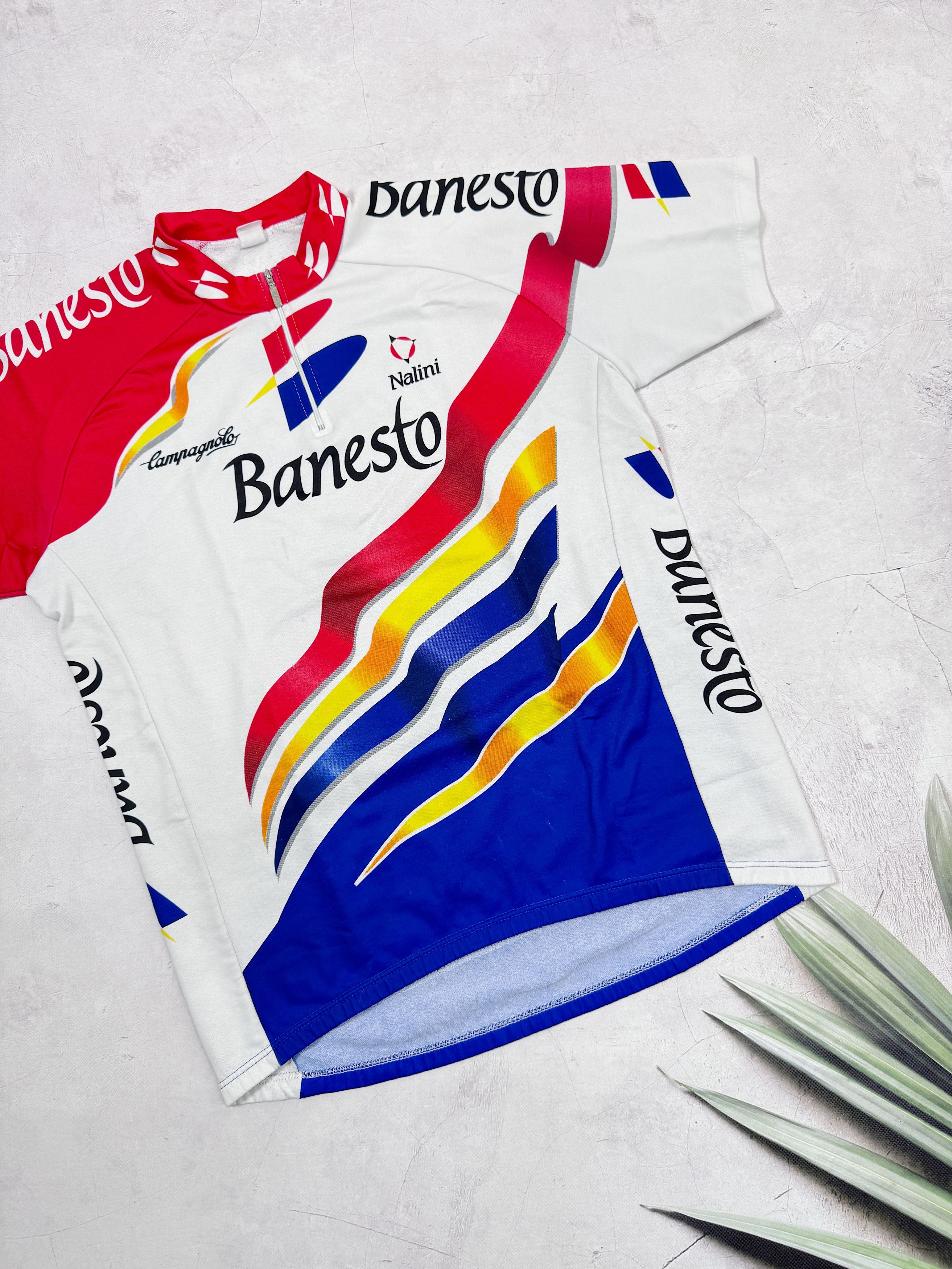 Vintage Vintage Nalini Banesto Cycling Jersey Campagnolo Size US XL / EU 56 / 4 - 4 Thumbnail