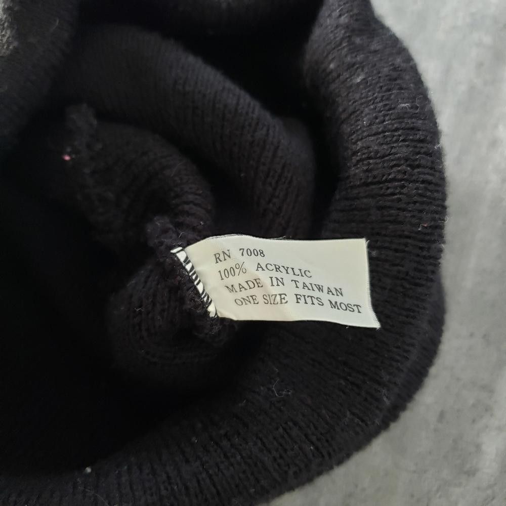 Designer Black Diamond Detailed 2000 Beanie Size ONE SIZE - 3 Thumbnail