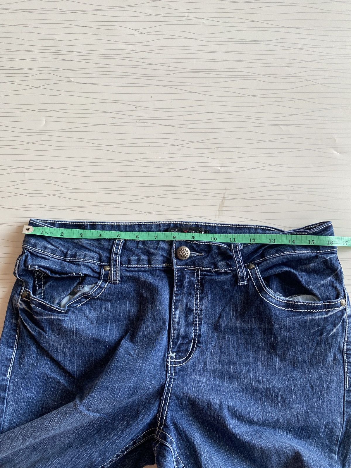 If Six Was Nine Japanese brand love indigo flare denim Size US 34 / EU 50 - 14 Thumbnail