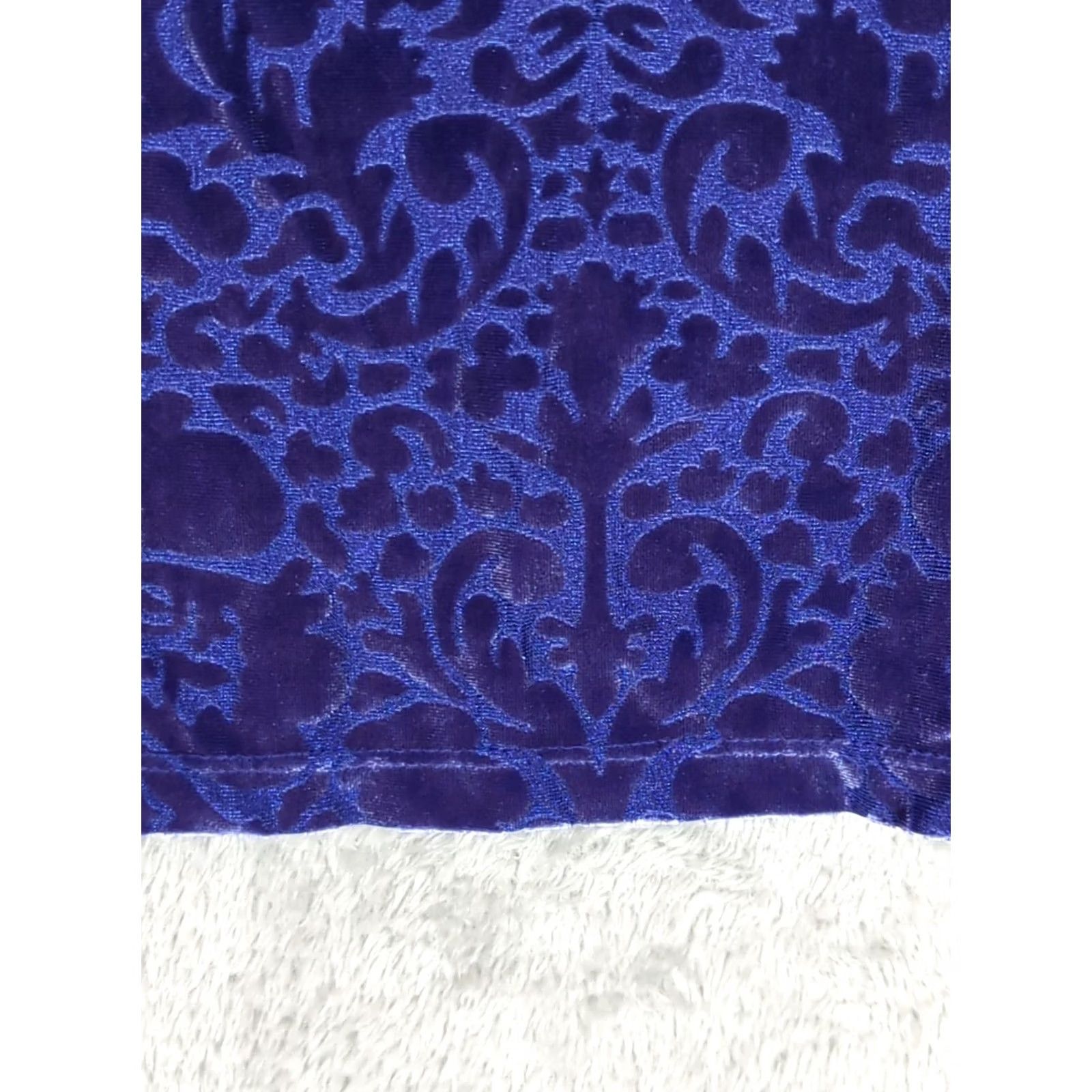 Liz Claiborne VINTAGE Liz Claiborne Blouse Shirt Purple FairyGrunge Velvet Burnout Long Sleeve S Women's Bohemian Whimsigoth 90s Holiday Rock Size S / US 4 / IT 40 - 5 Thumbnail