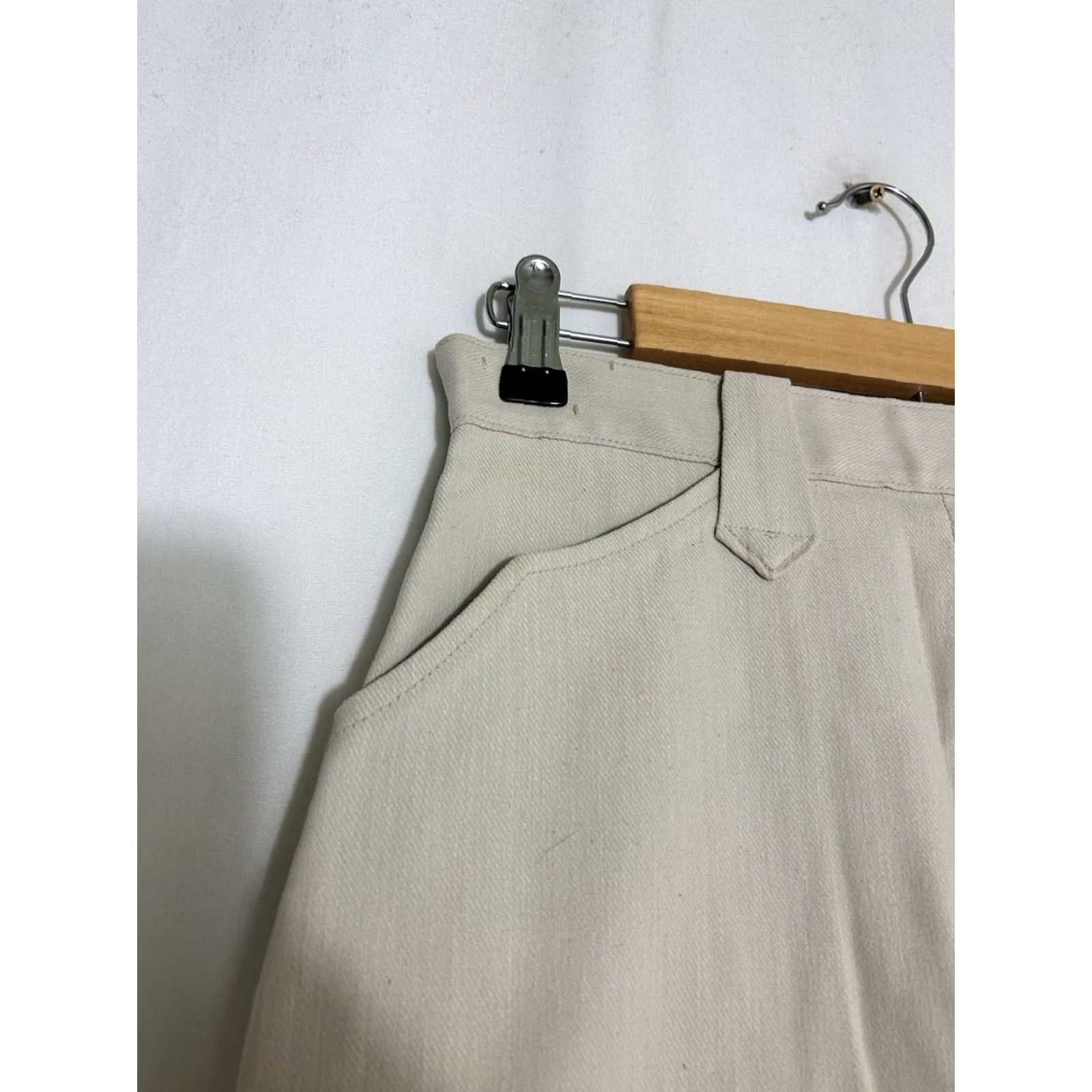 Lee VINTAGE Lee Frontiers Lady Twill High Waist Pants 26 Reg 29 Beige 1960s Casual Womens Size 26" / US 2 / IT 38 - 7 Thumbnail