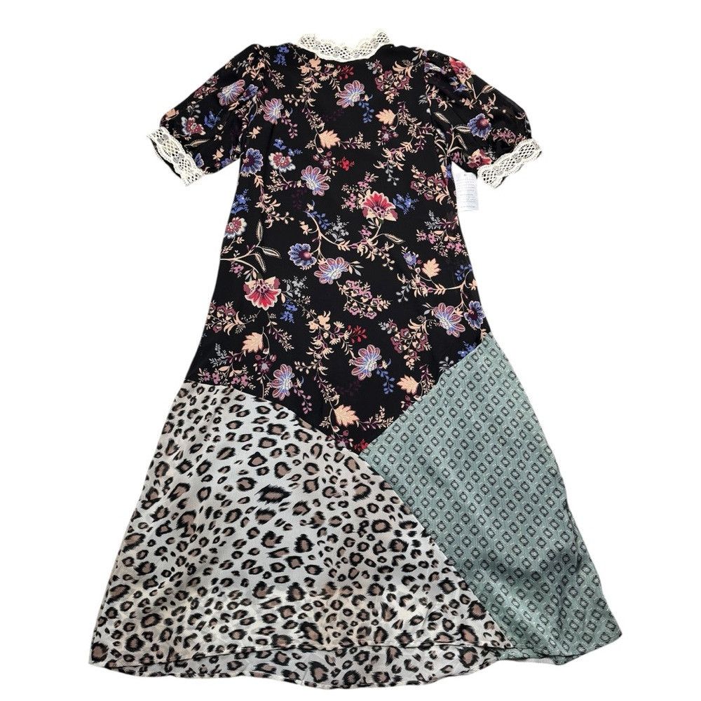 Other NWT New MELLODAY Black Floral Patchwork Maxi Dress Size XL Size XL / US 12-14 / IT 48-50 - 3 Thumbnail