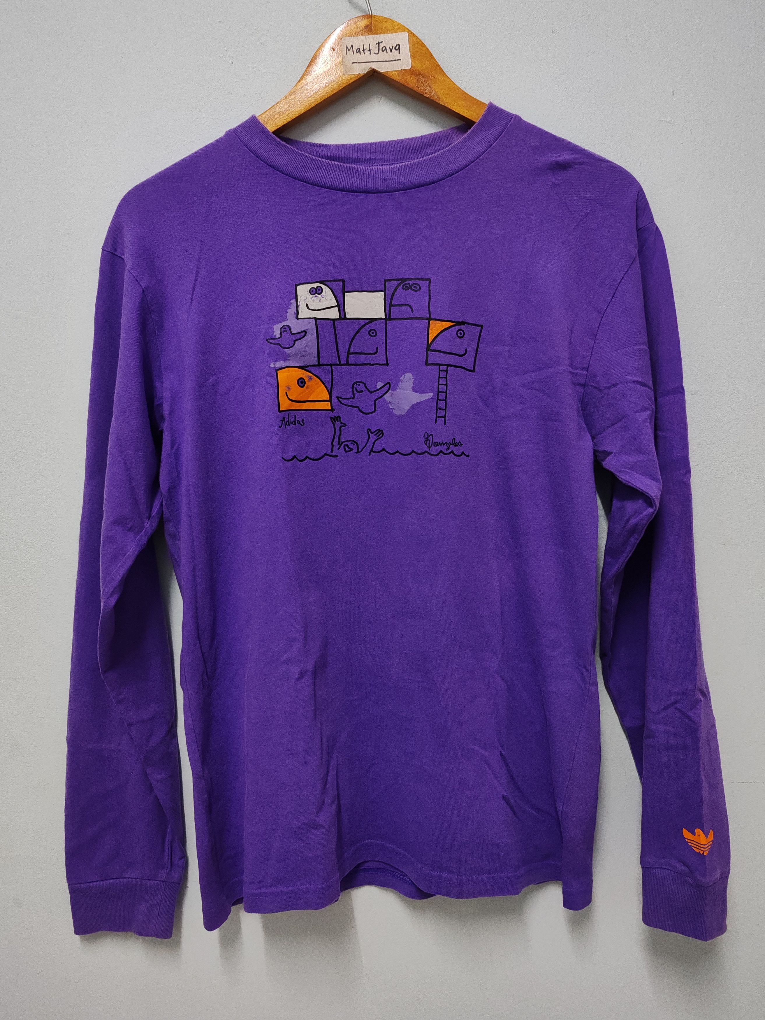 Adidas Adidas x Mark Gonzales Skateboard Long Sleeve Tee Hype Size US M / EU 48-50 / 2 - 2 Thumbnail
