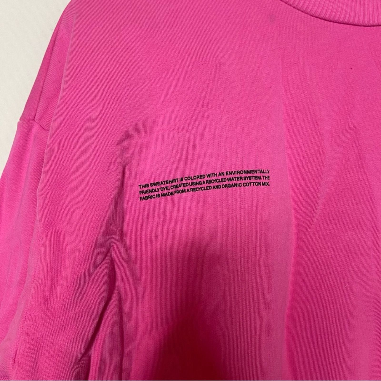 Pangaia PANGAIA Lightweight recycled cotton sweatshirt in pink sz M Size M / US 6-8 / IT 42-44 - 2 Thumbnail