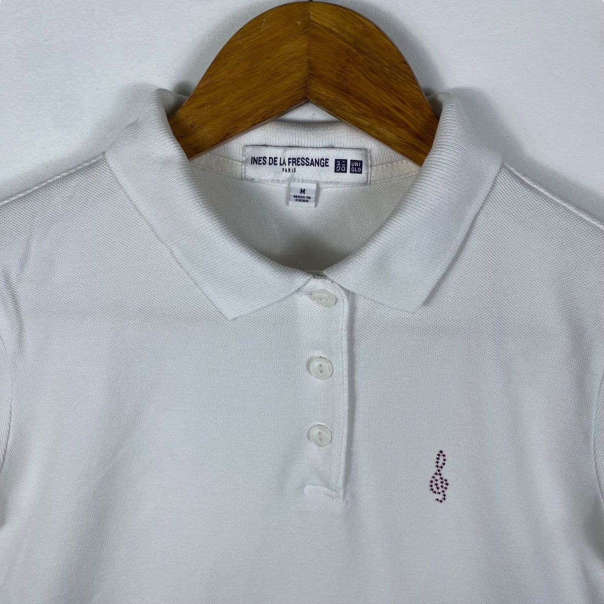 Other French Designer INES de La FRESSANGE Paris Uniqlo Women Polo Size M / US 6-8 / IT 42-44 - 2 Thumbnail