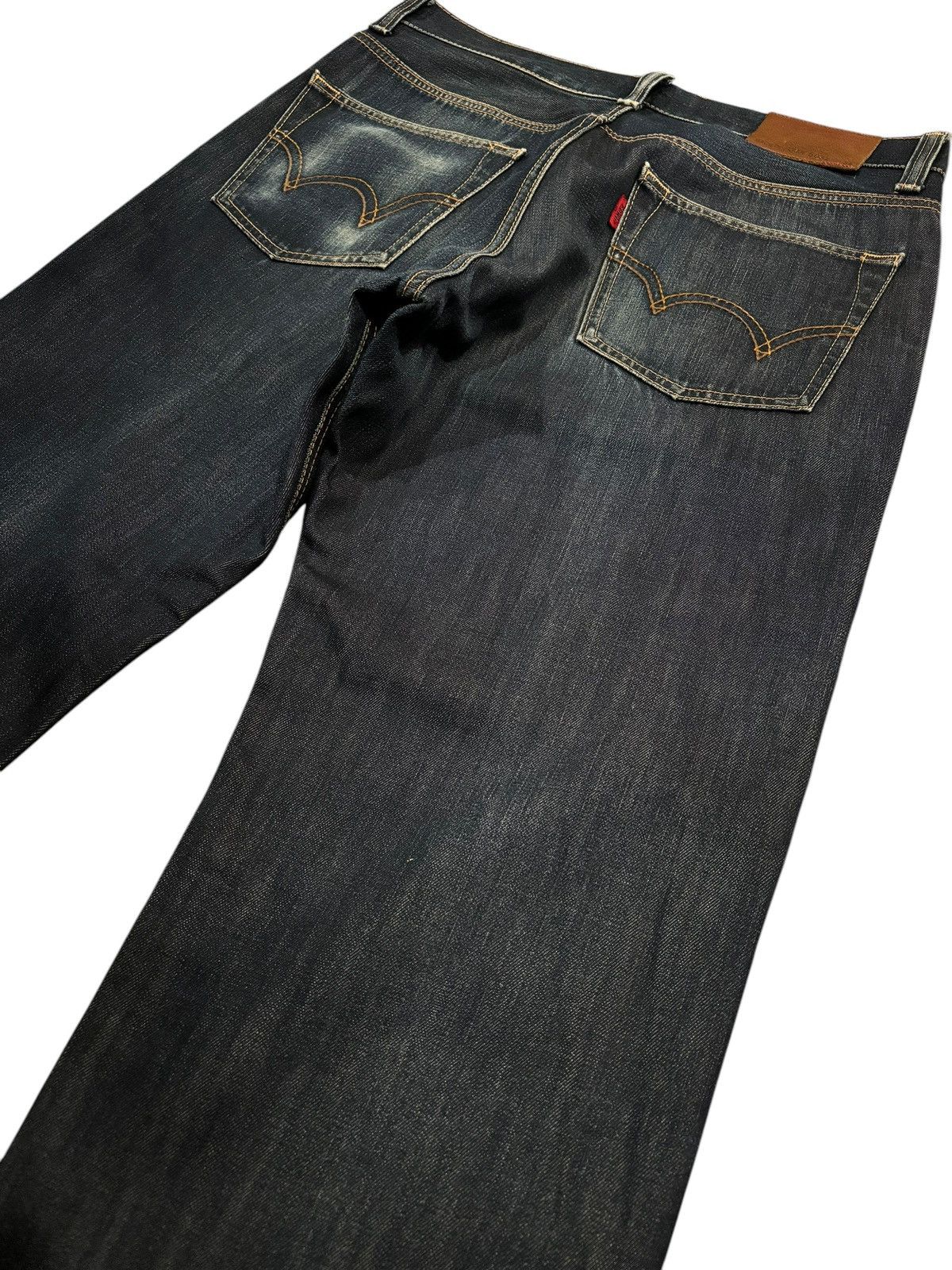 Edwin × Japanese Brand Vintage Y2k Edwin 503Z Faded Straight Cut Jeans Size US 36 / EU 52 - 5 Thumbnail