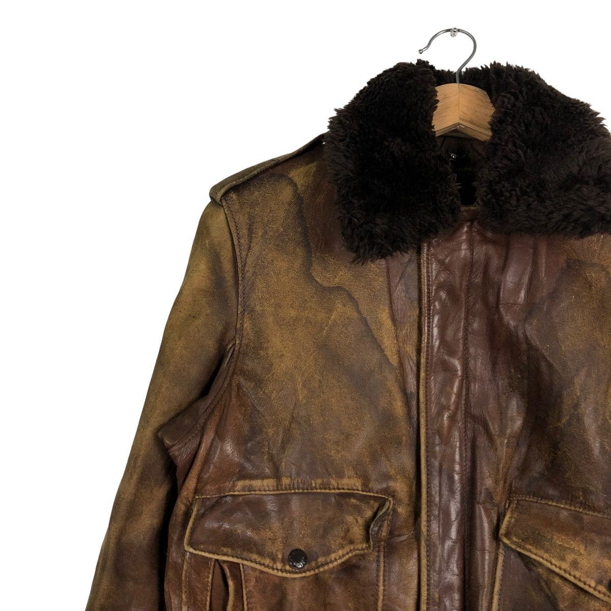 Schott 🔥VINTAGE A2 FLYERS LEATHER JACKET SCHOTT USA SPORTSWEAR Size US M / EU 48-50 / 2 - 3 Thumbnail