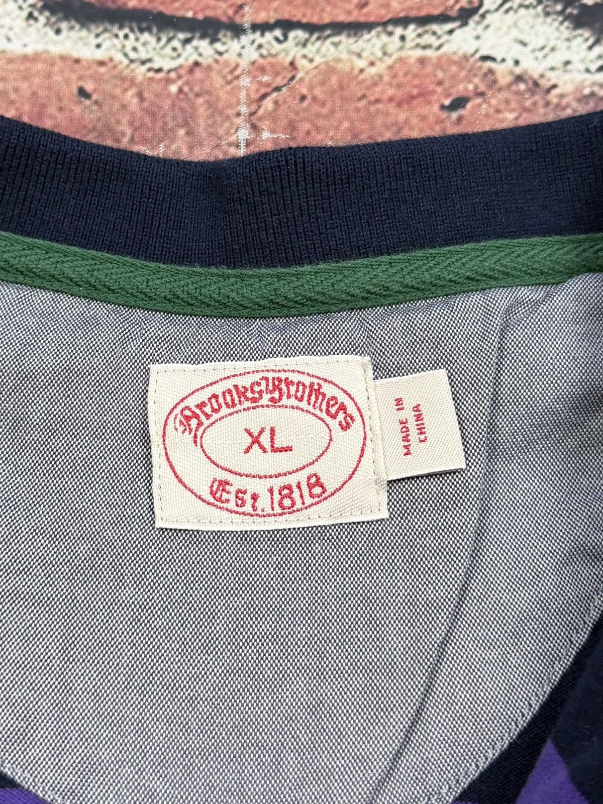 Brooks Brothers Brooks Brothers Long Sleeve Polo Striped Color-Block Rugby Size US XL / EU 56 / 4 - 11 Thumbnail