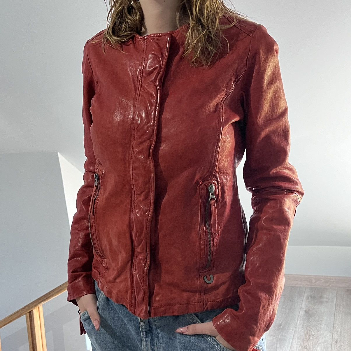 True Religion × Vintage True Religion womens Leather Jacket Size L / US 10 / IT 46 - 13 Thumbnail