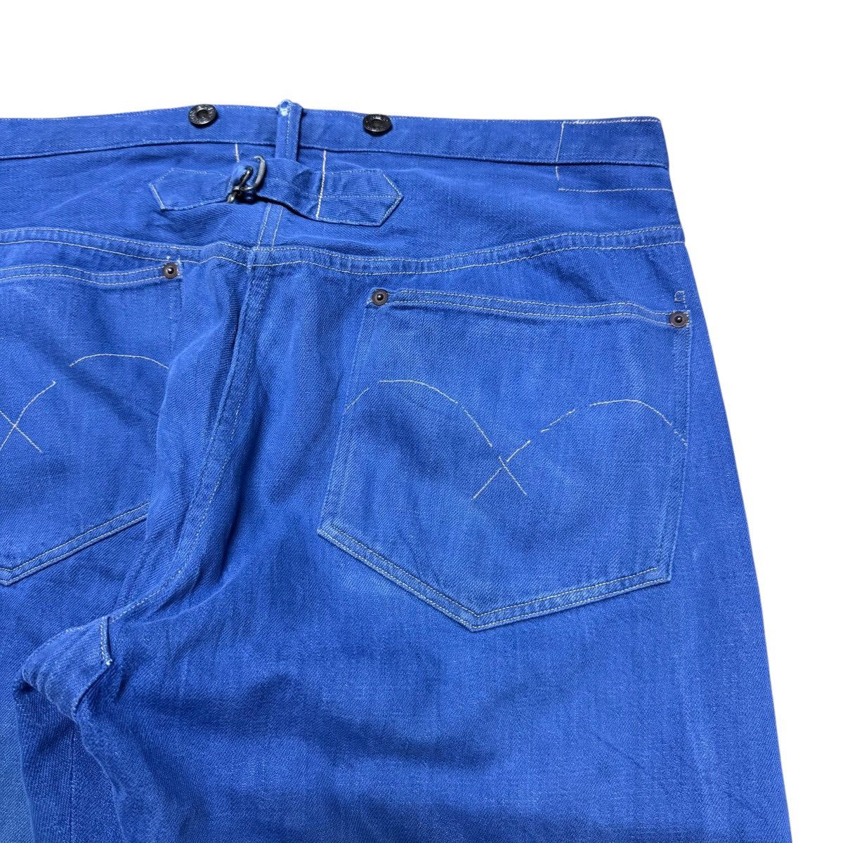 Heller's Cafe × Warehouse Vintage Heller's Cafe Denim Selvedge Jeans Size US 34 / EU 50 - 12 Thumbnail