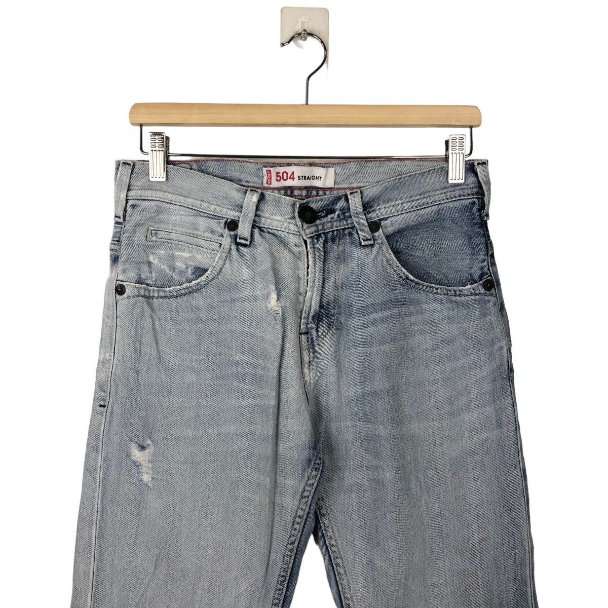 Levi's 🔥VINTAGE LEVI’S LOT 504 STRAIGHT DISTRESSED DENIM JEANS Size US 30 / EU 46 - 2 Thumbnail