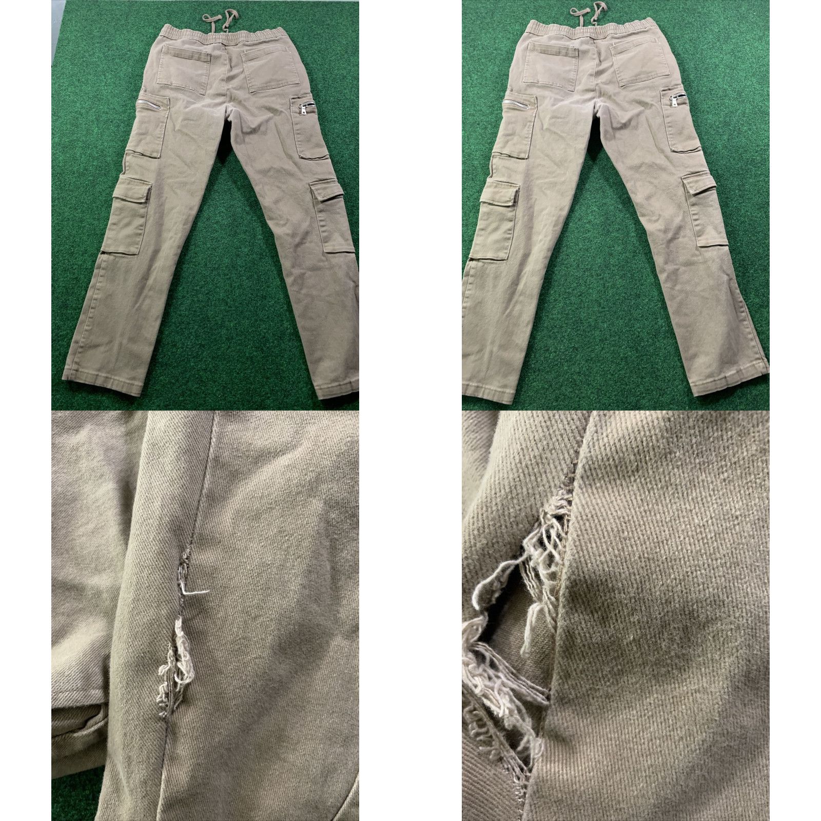Forever 21 Forever 21 Cargo Pants Denim Pull On Denim Drawstring Size L Size US 33 - 8 Thumbnail