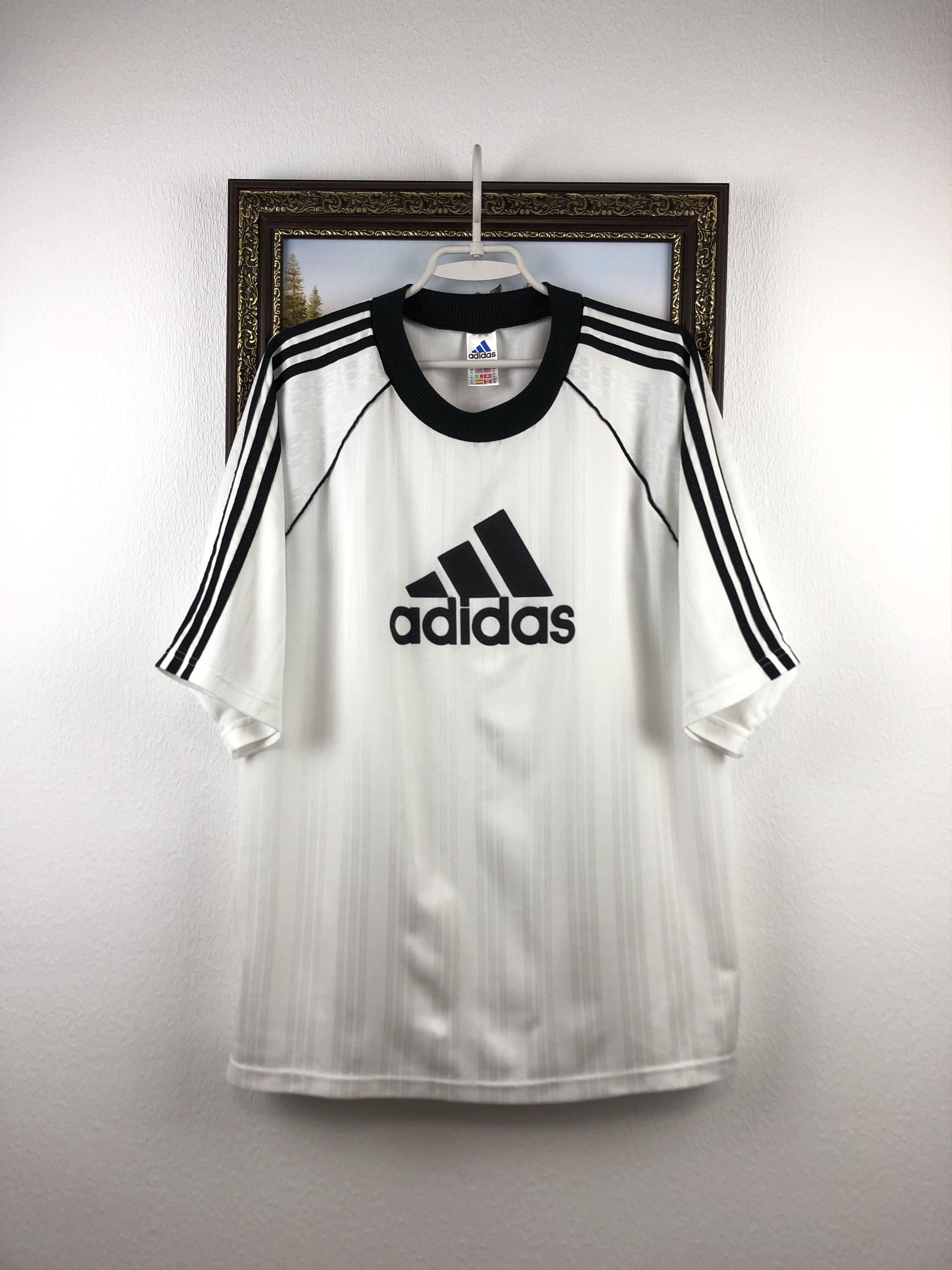 Adidas Vintage Football Template Shirt Soccer Jersey Big Logo Rare Size US XL / EU 56 / 4 - 1 Thumbnail