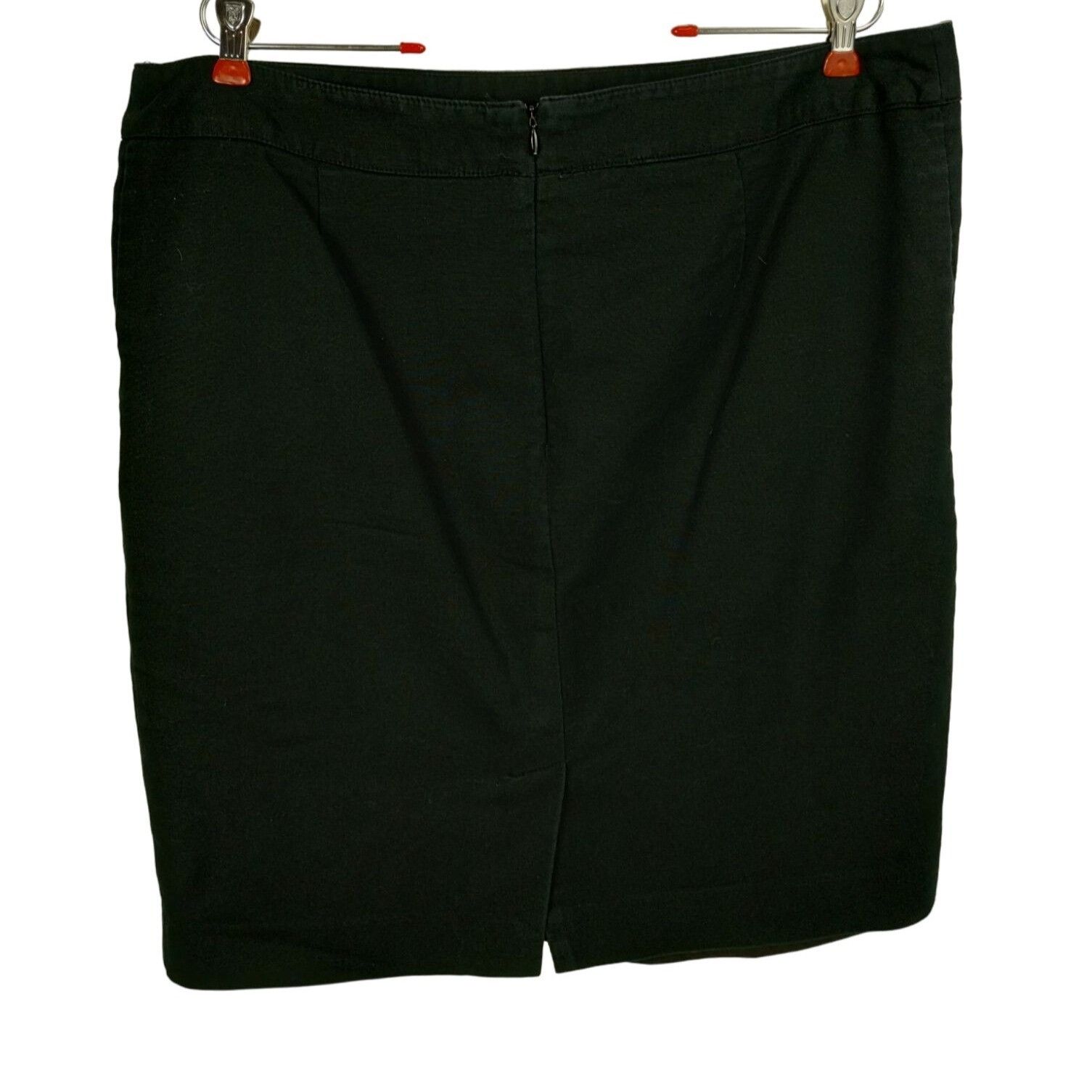 Merona Merona Womens 18 Black Knee-Length Fully Lined Pencil Skirt Size 40" / US 18 - 8 Thumbnail