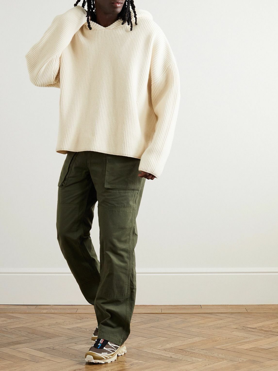 John Elliott JOHN ELLIOTT DAKOTA KNIT PONCHO HOODIE - M Size US M / EU 48-50 / 2 - 2 Thumbnail