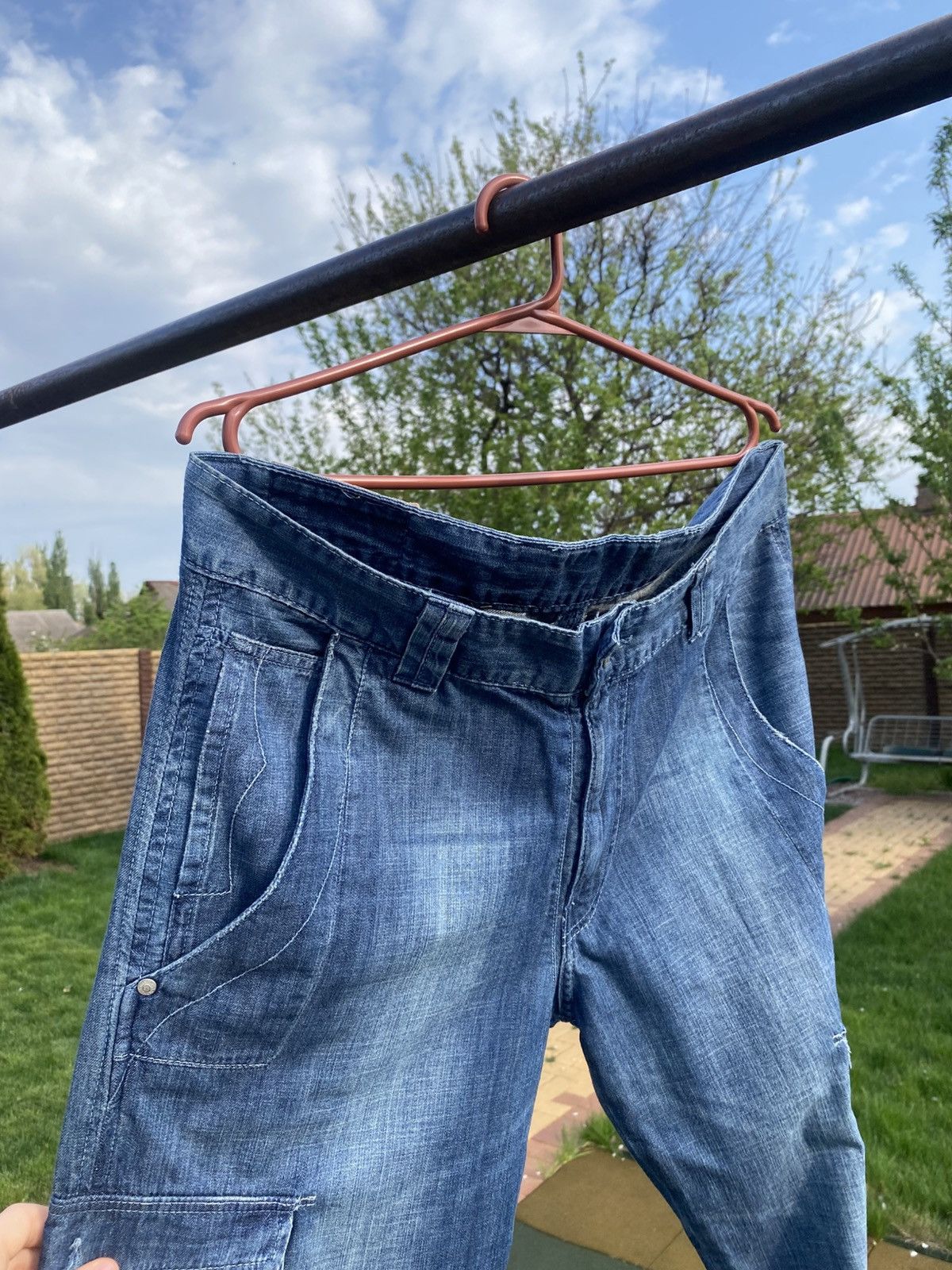 Levi's × Vintage Levi’s 617 Vintage Cargo Jeans, Y2K Levi’s Utility Denim, Size US 34 / EU 50 - 8 Thumbnail