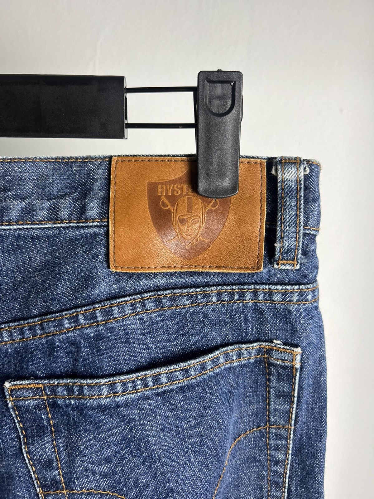 Hysteric Glamour × Vintage Vintage Hysteric Glamour Skinny Jeans V Stripe Pockets Size 31" - 7 Thumbnail