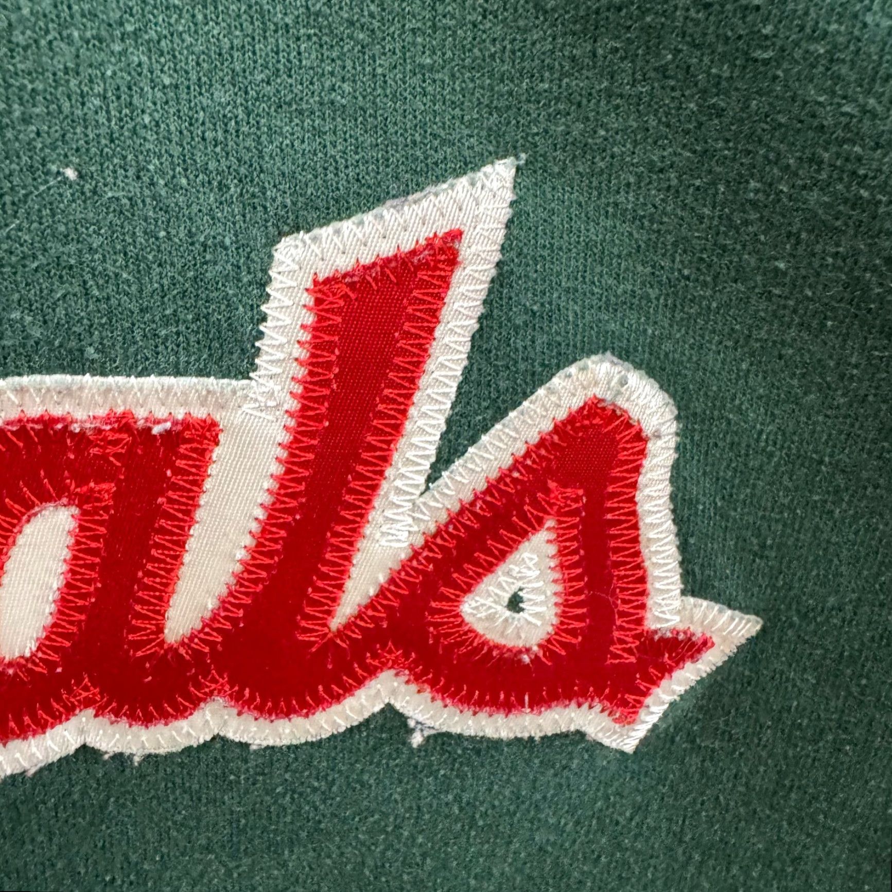 Jerzees VINTAGE Cardinals Sweatshirt Sweater M Green 1/4 Zip Embroidered Jerzees Cotton Casual Mens Size US M / EU 48-50 / 2 - 7 Thumbnail