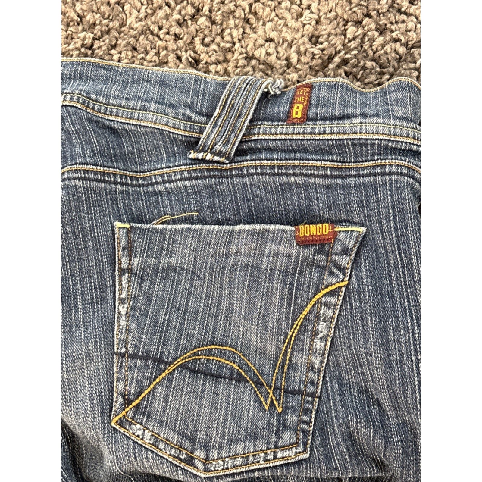 Vintage VINTAGE Bongo Jeans Bootcut 34 34x30 Med Wash Pockets Blue Denim Womens Size 24" / US 00 / IT 34 - 6 Thumbnail