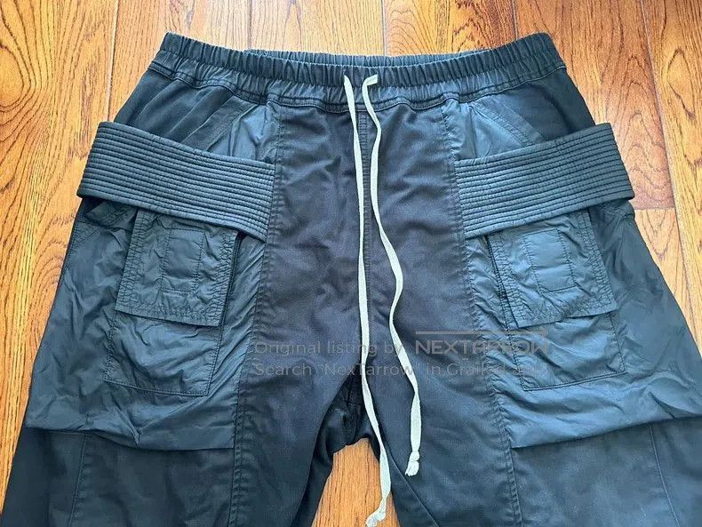 Rick Owens Drkshdw Rick Owens DRKSHDW Nylon Paneled Cargo Pants. Size US 31 - 3 Thumbnail
