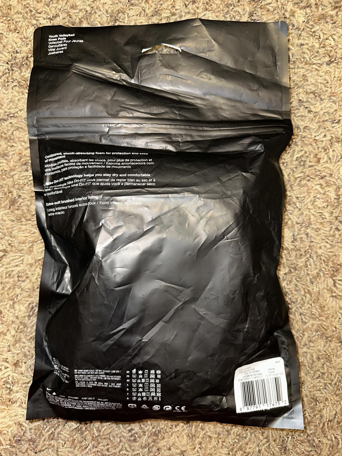 Nike Nike Youth Streak Volleyball Black Knee Pads Size ONE SIZE - 3 Thumbnail