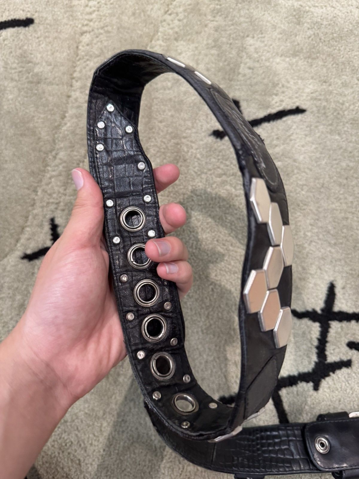 KMRii KMRii belt archive snake-pattern metal belt, 101 cm. Size ONE SIZE - 5 Thumbnail
