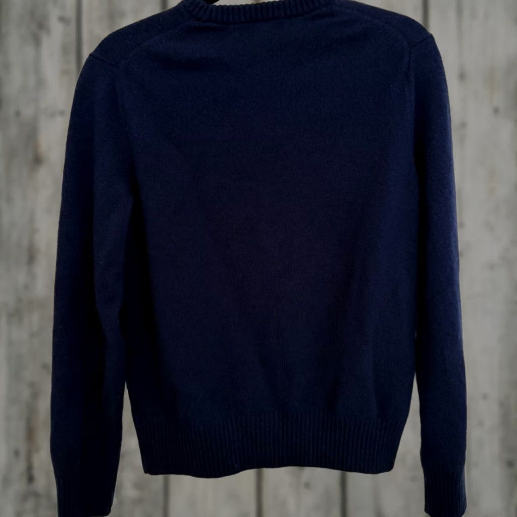 Banana Republic Banana Republic Navy Merino Wool Crewneck Knit Sweater Pullover Men M Blue Size US M / EU 48-50 / 2 - 1 Thumbnail
