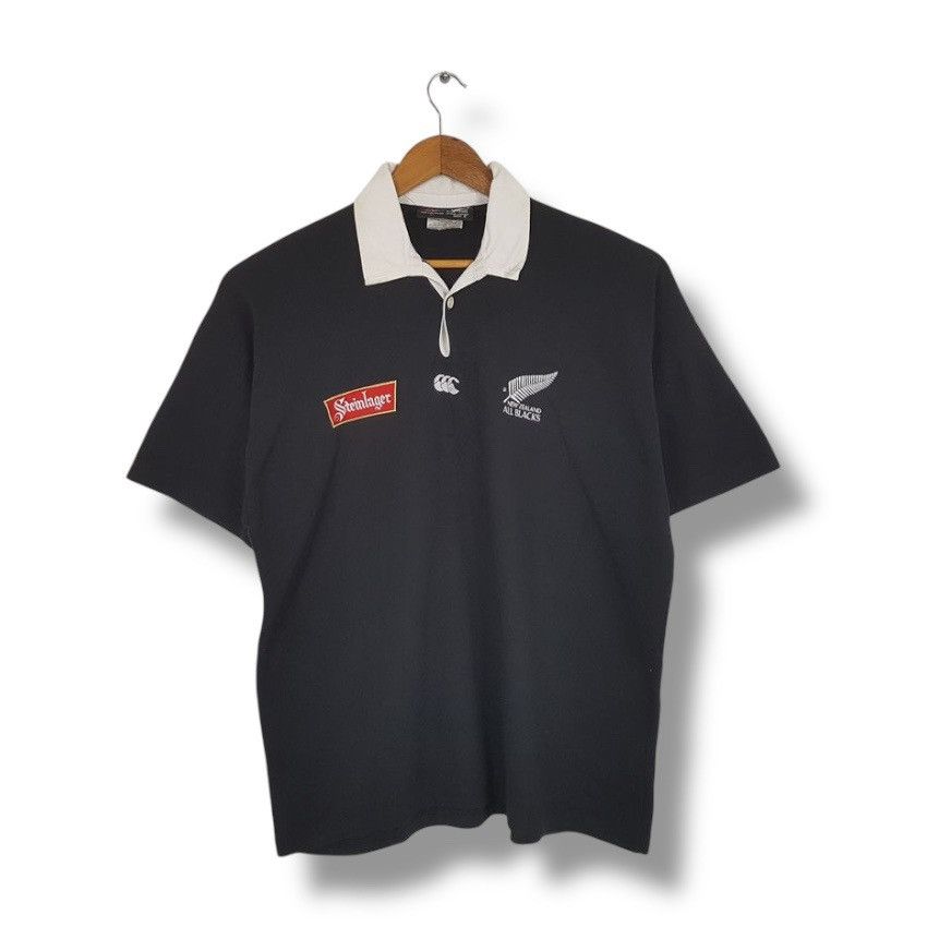 Canterbury of New Zealand Vintage CANTERBURY NEW ZEALAND Steinlager Rugby Jersey Size US M / EU 48-50 / 2 - 1 Thumbnail
