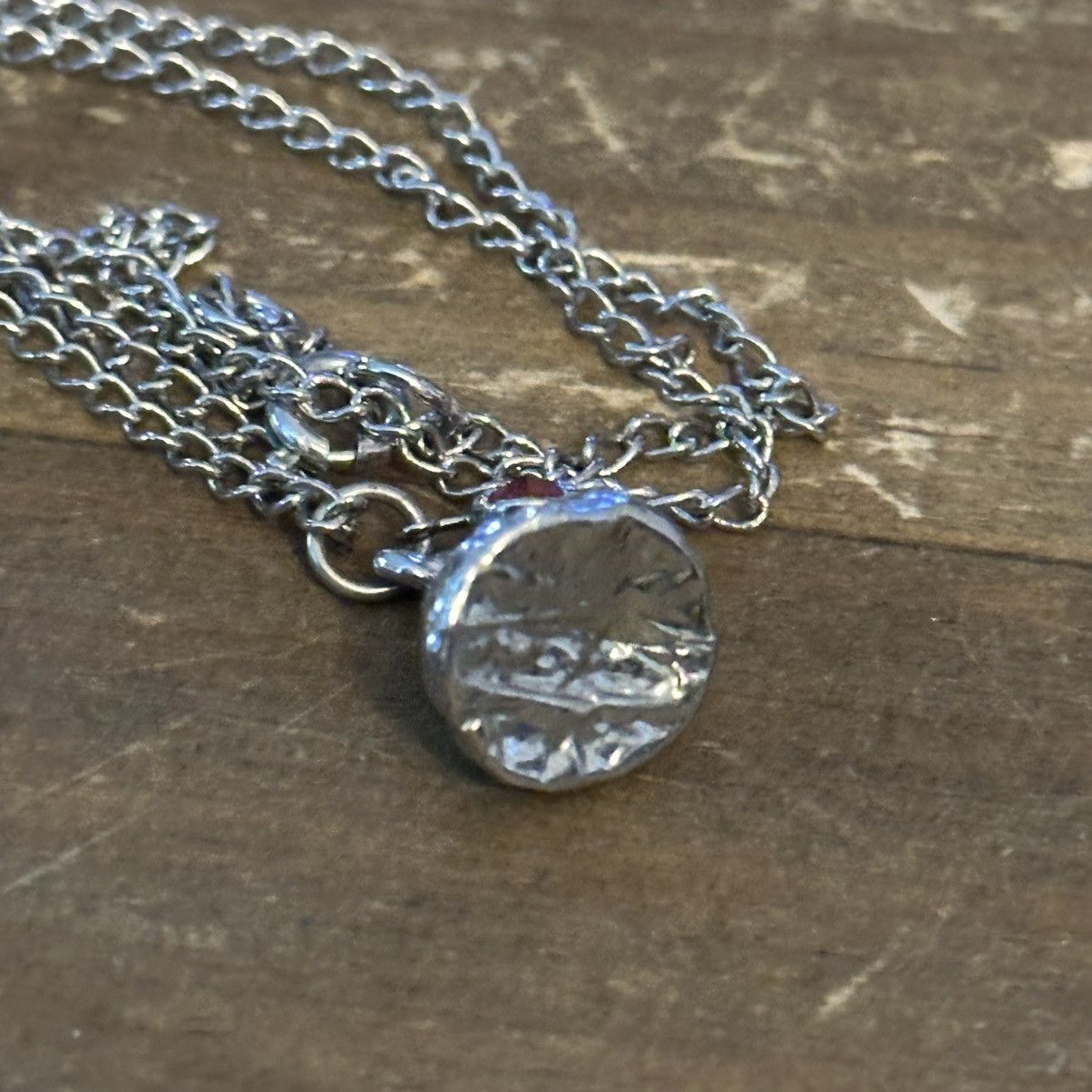 Vintage Vintage silver tone Hersey’s kiss pendant necklace Size ONE SIZE - 4 Thumbnail