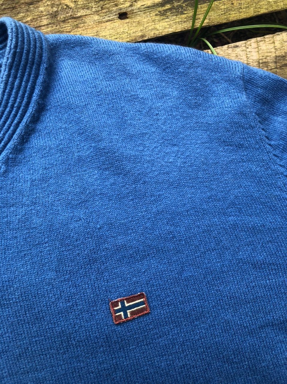 Napapijri × Vintage Vintage Naparijri Small Logo Knit Sweater Size US M / EU 48-50 / 2 - 6 Thumbnail