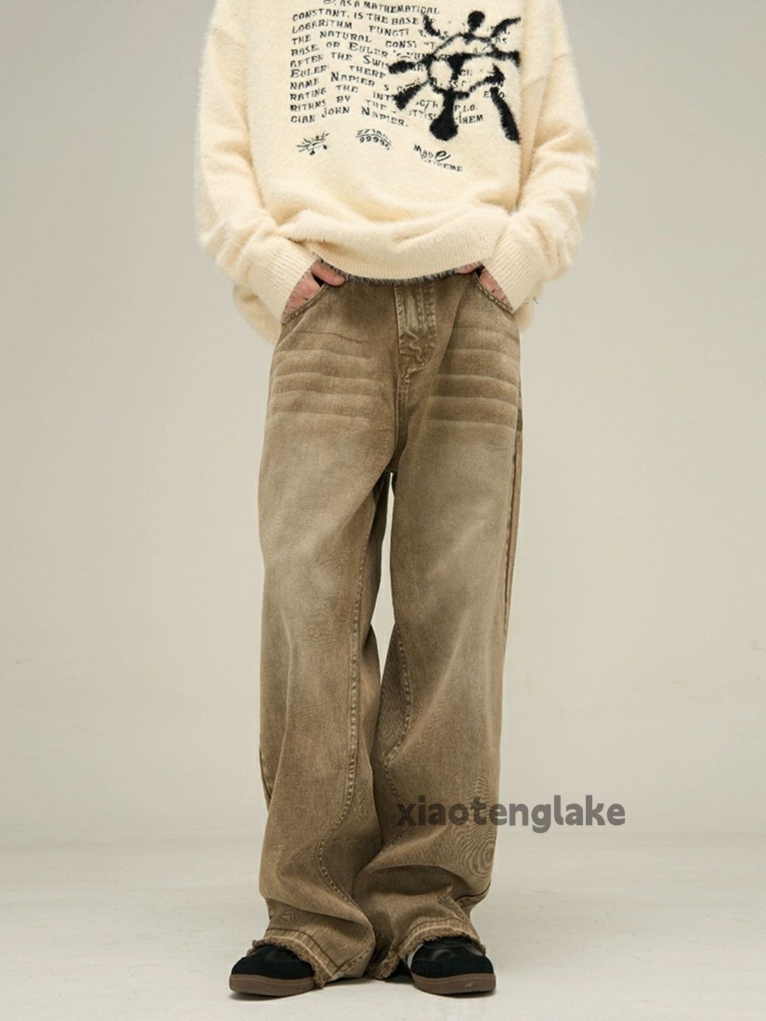 Jean × Vintage washed faded cleanfit yuppie loose baggy jeans Size US 32 / EU 48 - 5 Thumbnail