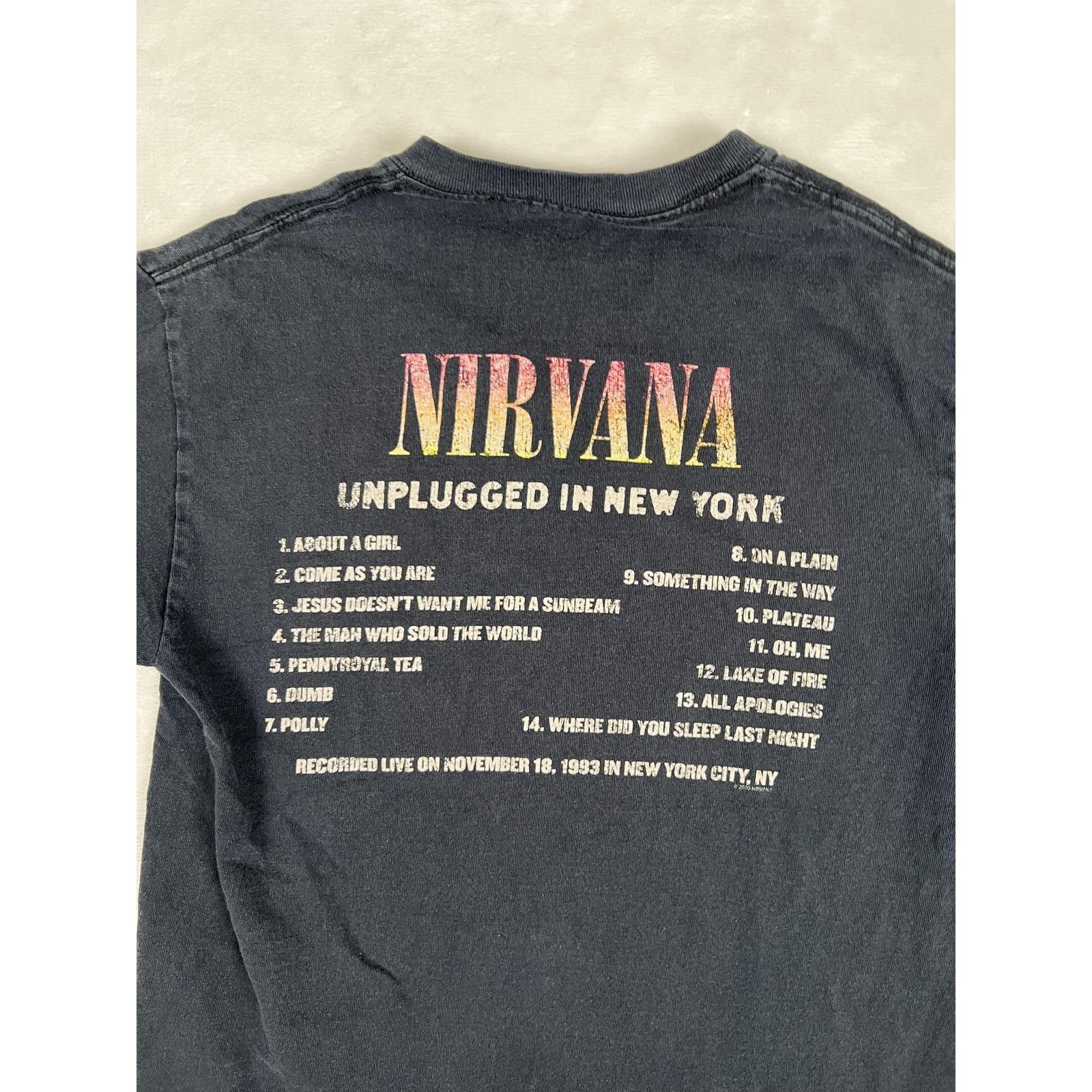 Nirvana Nirvana T-Shirt Size Small Black Unplugged In New York MTV R Size US S / EU 44-46 / 1 - 8 Thumbnail