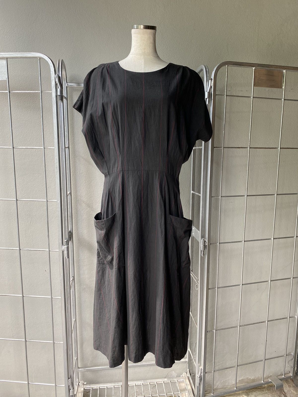 Y's × Yohji Yamamoto Y's Yohji Yamamoto Vintage Black Pocket Dress Size M / US 6-8 / IT 42-44 - 14 Thumbnail