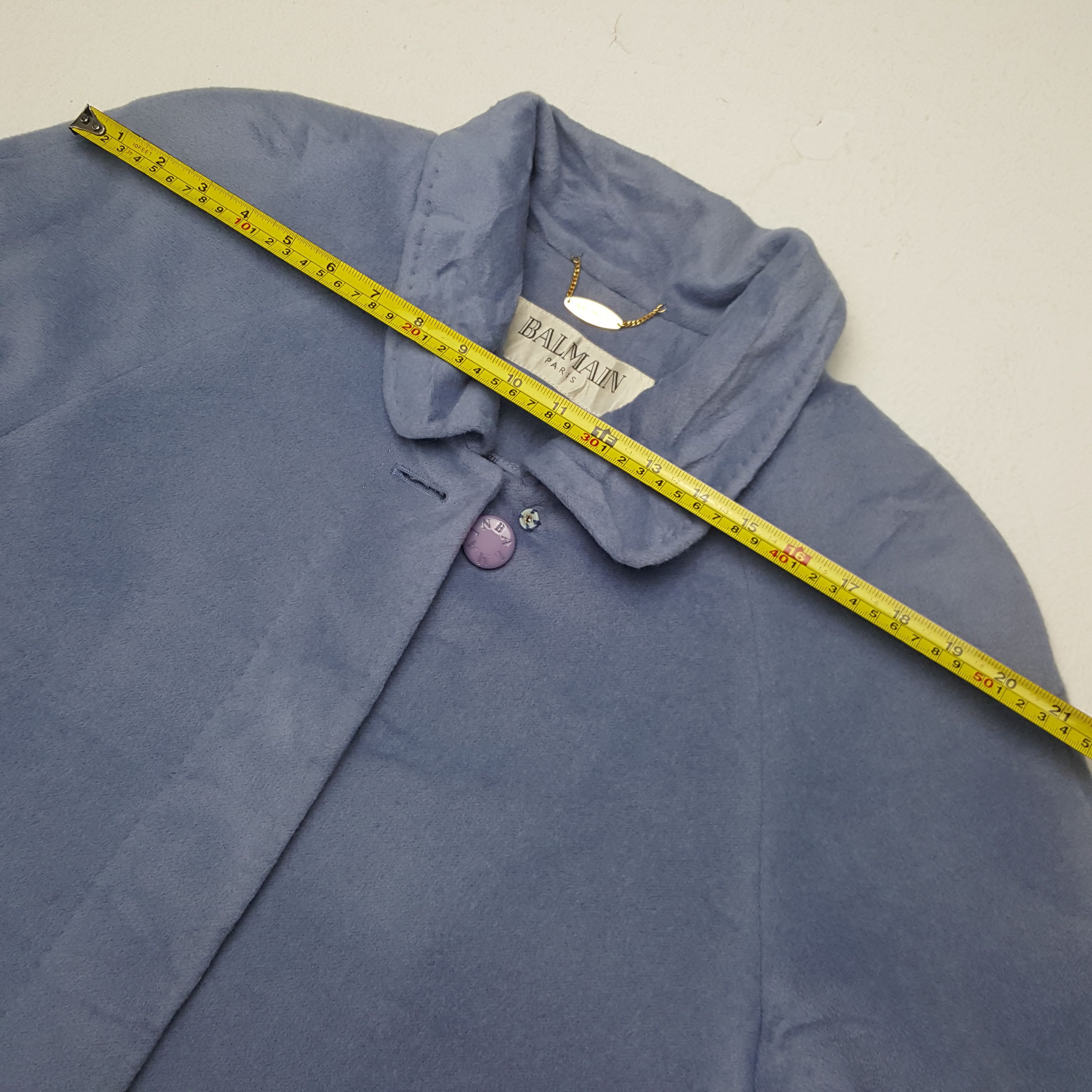 Balmain × Vintage Vintage Balmain Paris Trench Coat Jacket Size M / US 6-8 / IT 42-44 - 6 Thumbnail