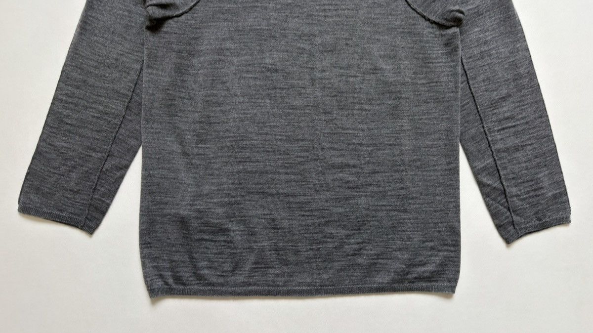 Comme des Garcons Gray Panelled Wool Sweater Size US M / EU 48-50 / 2 - 17 Thumbnail