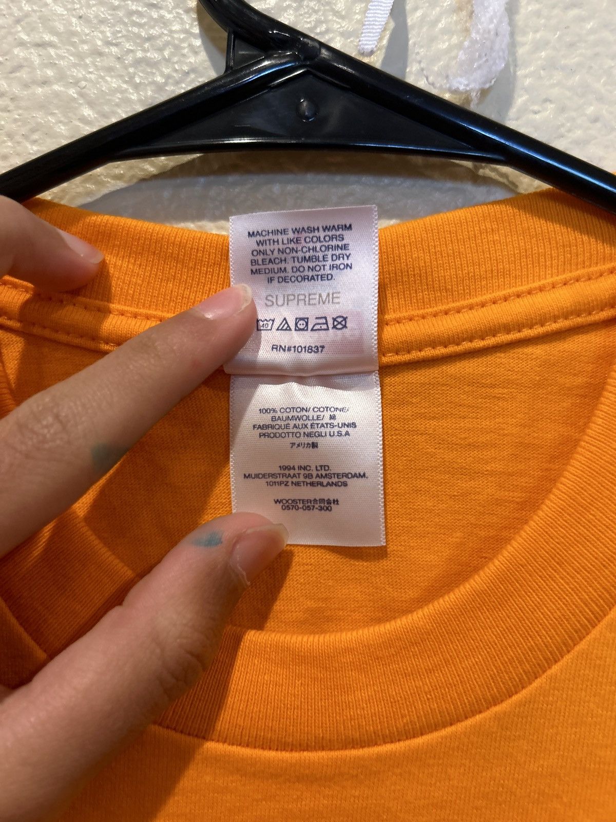 Supreme Supreme Pinline Tee Size US S / EU 44-46 / 1 - 3 Thumbnail