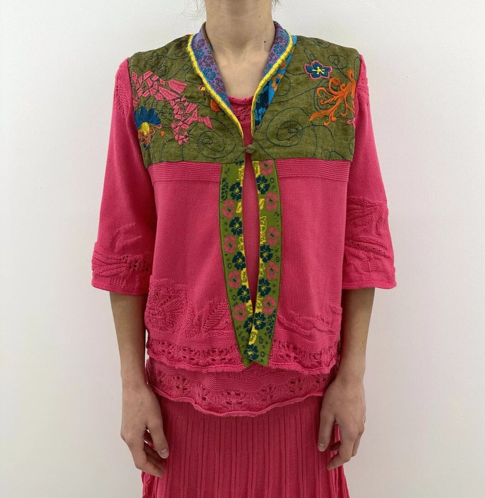 Other Ivko Set Of 2 Top Cardigan Pink Cotton Womens Size S Size US S / EU 44-46 / 1 - 3 Thumbnail