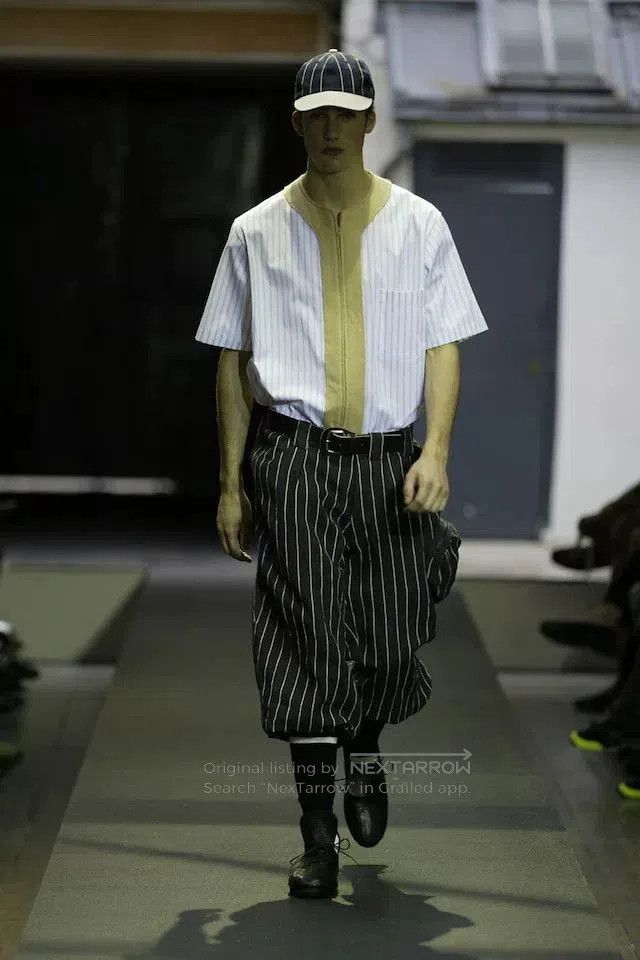 Yohji Yamamoto Yohji Yamamoto Baseball Zip Short Sleeve Shirt. Size US M / EU 48-50 / 2 - 3 Thumbnail