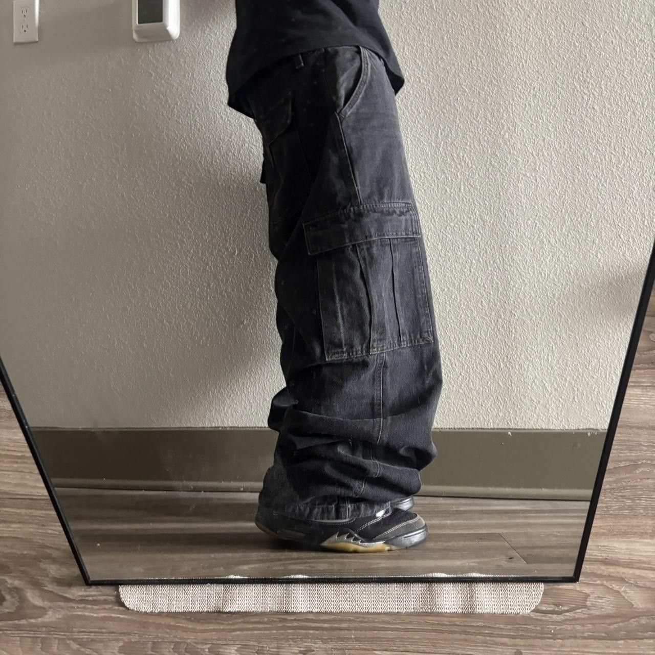 Levi's Crazy Vintage Y2K/2000s Baggy Black Levis Skater Style Cargo Denim Jeans! 32x30 Size US 32 / EU 48 - 2 Thumbnail