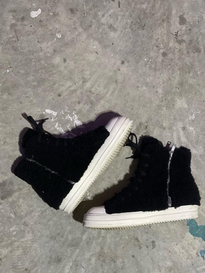 Rick Owens Rick Owens Ramone "Scarpe Shearling" Size US 11 / EU 44 - 3 Thumbnail