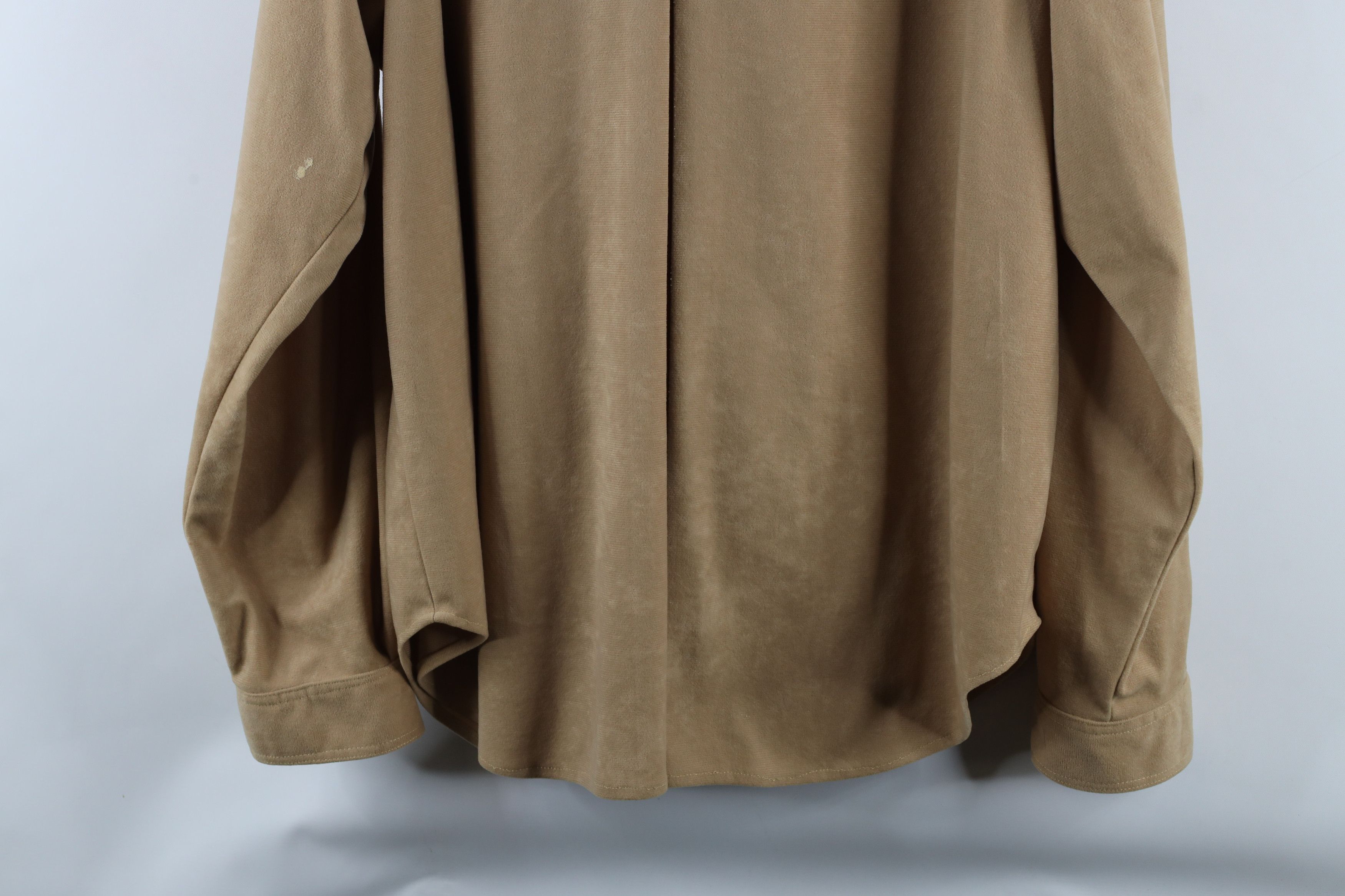 Vintage Vintage 90s Streetwear Handmade Fleece Corduroy Button Shirt Size US XL / EU 56 / 4 - 11 Thumbnail